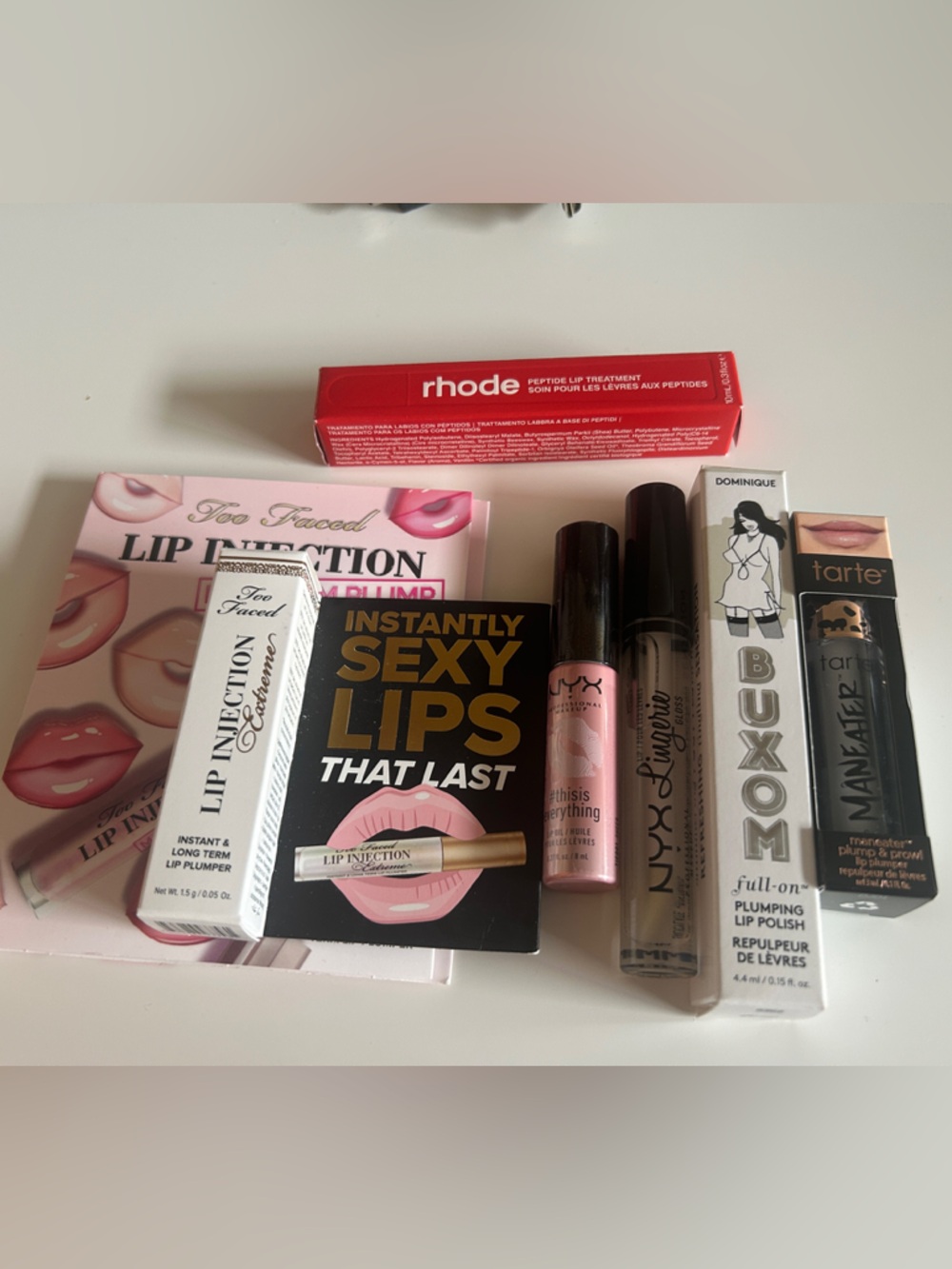 RHODE Peptide Lip Treatment and assorted brands bundle